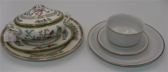 German Arzberg white gilt-lined dinner, tea and coffee service & a small quantity of IndianTree tableware